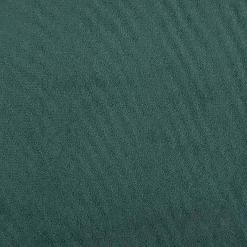 Letto da Giorno Verde Scuro 100x200 cm in Velluto
