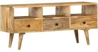 Mobile Porta TV 110x36x50 cm in Legno Massello di Mango cod mxl 18485