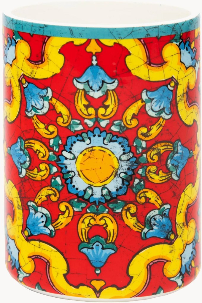 Porta utensili in ceramica Trinacria