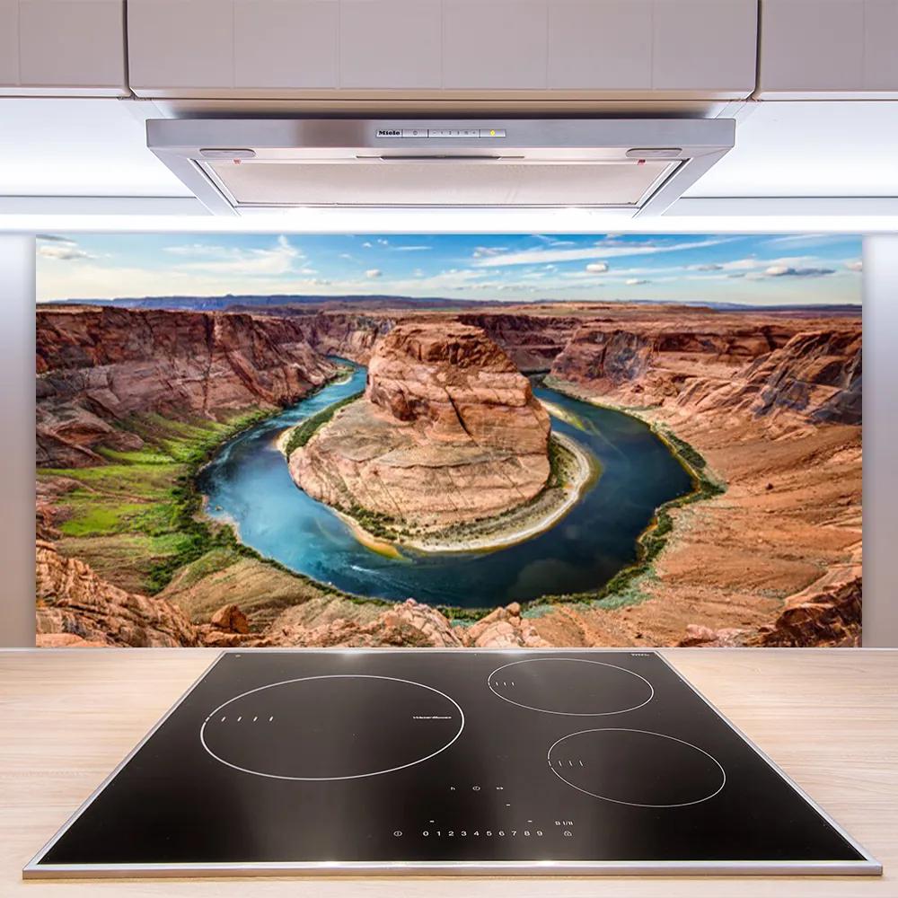 Pannello cucina paraschizzi Paesaggio del Grand Canyon 100x50 cm