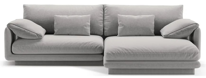 Divano angolare grigio chiaro (angolo destro) Torino - Micadoni Home