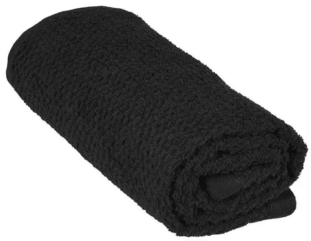Telo bagno per doccia 90x140 cm nero in cotone 100%