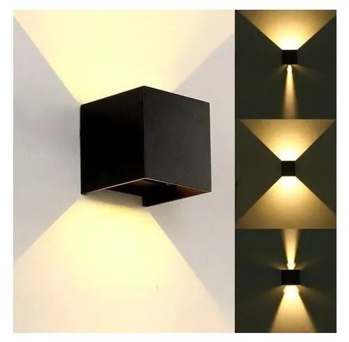 Applique a LED da esterno KREON 2xLED/3W/230V IP54 3000K nero