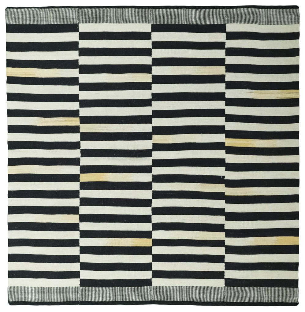 Kilim Tappeto persiano 210 x 200 Nero (Iran) Tessuto A Mano
