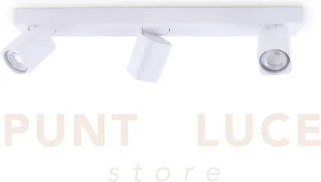 Rudy square applique a parete orientabile 3 luci attacco gu10 lampa...
