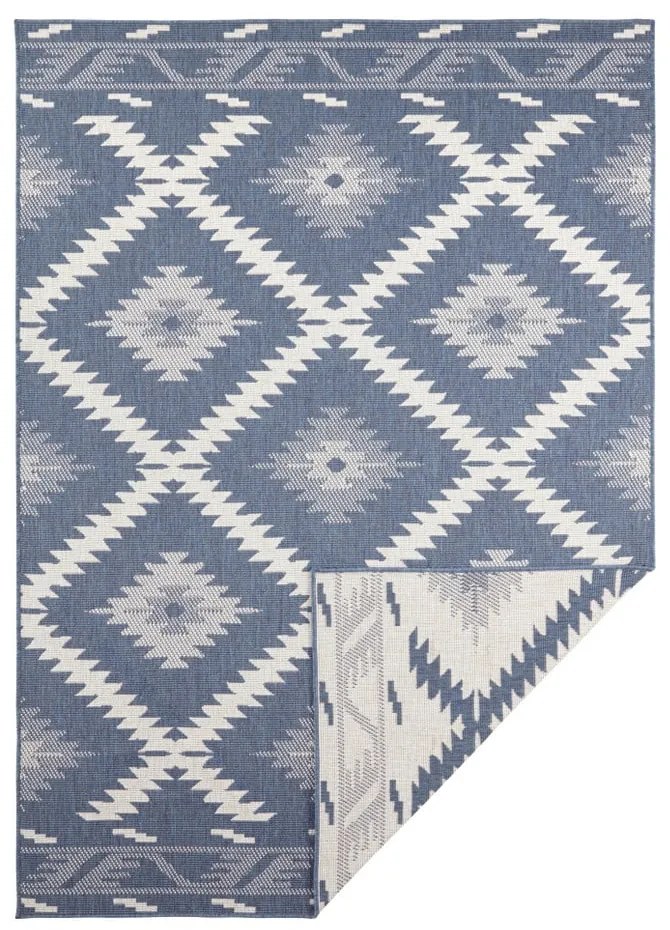 Tappeto da esterno blu e crema , 170 x 120 cm Malibu - NORTHRUGS