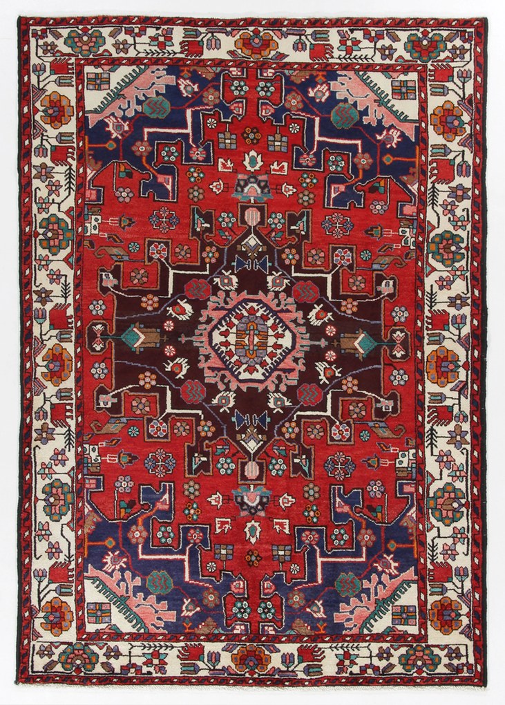 Hamedan Tappeto 210x140 (Iran) Annodato A Mano