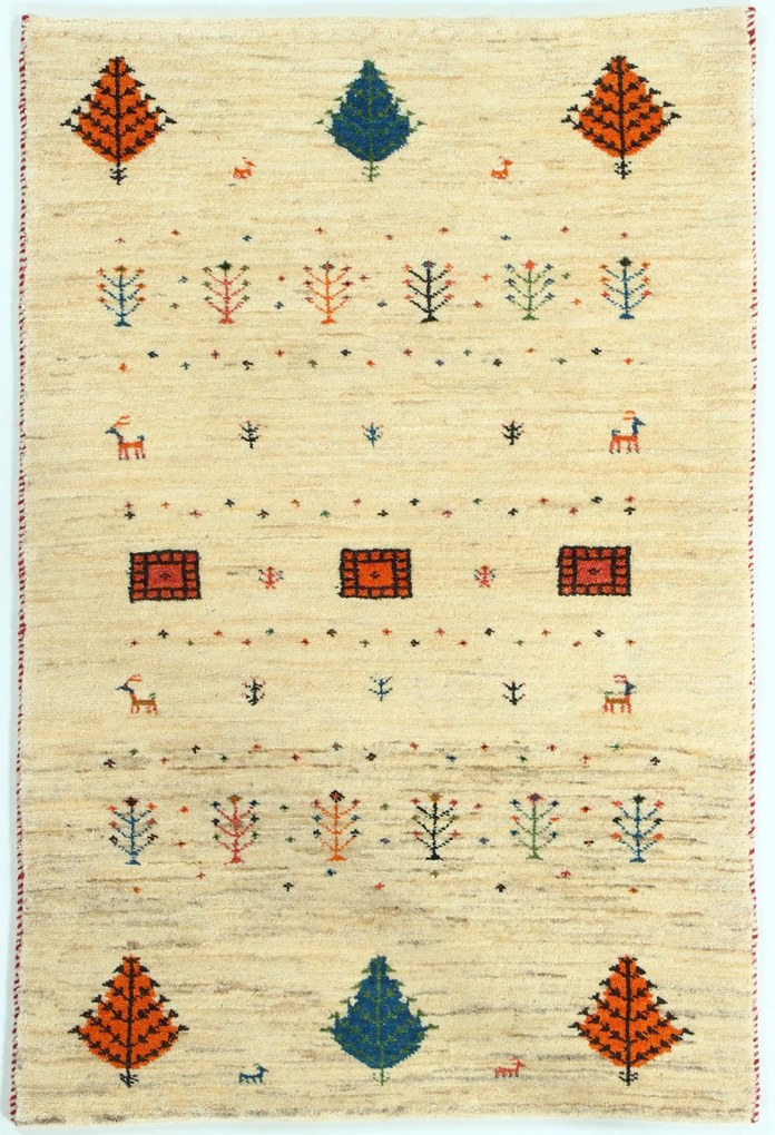 Rizbaft Tappeto 80x110 (Iran) Annodato A Mano