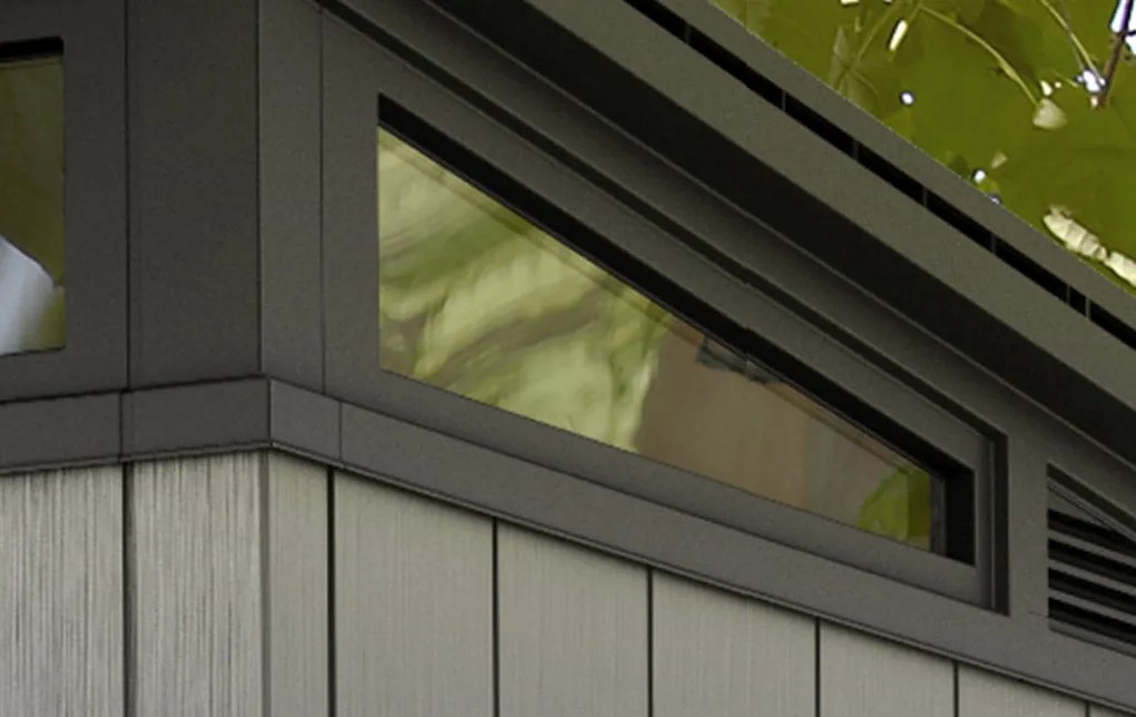 Casetta da Giardino Porta Attrezzi 214x218x226 cmin Duotech Keter Artisan 7x7 Grigia...