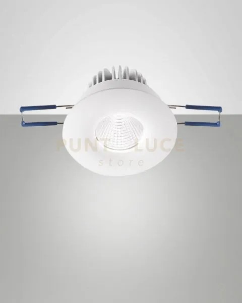 Sigma system incasso bianco tondo fisso a led 7w 3000k 800lm ip40 d...