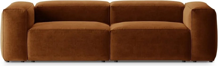 Divano color mattone 264 cm Bergamo – Cosmopolitan Design