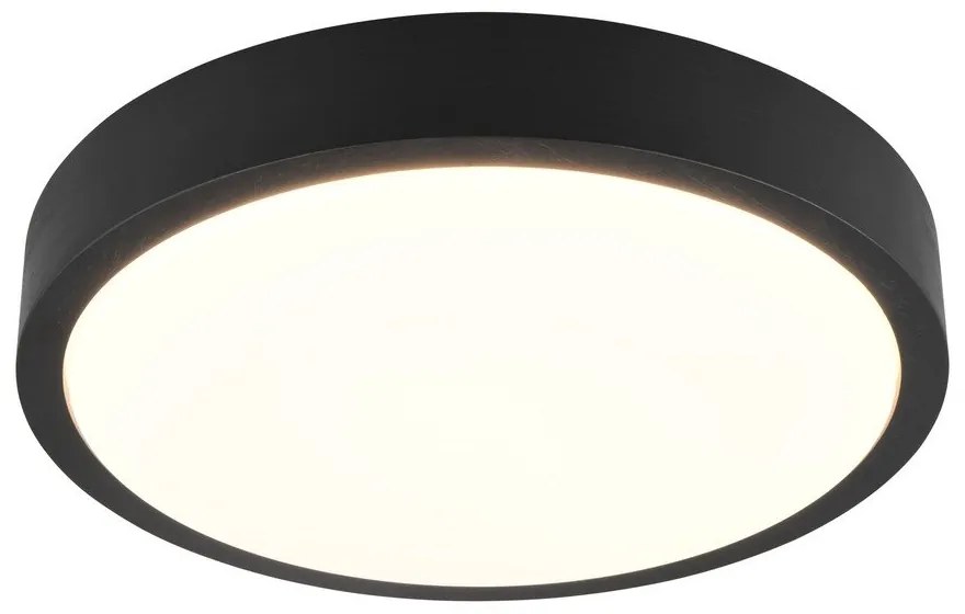Apparecchio a soffitto LED nero ø 40 cm Iseo - Trio