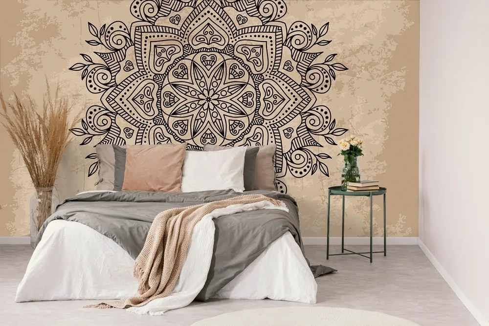 Carta da parati – Mandala con tocco antico