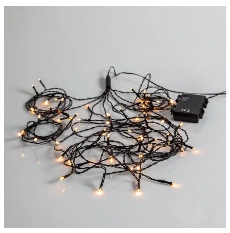 Eglo 41143- LED Catena natalizia da esterno AKKU 64xLED/1 funzione 2,7m IP44 bianco caldo