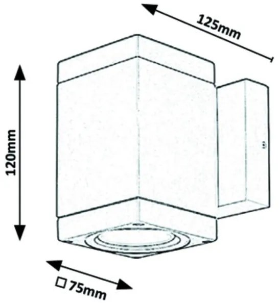 Rabalux - Applique da esterno 1xGU10/35W/230V IP54