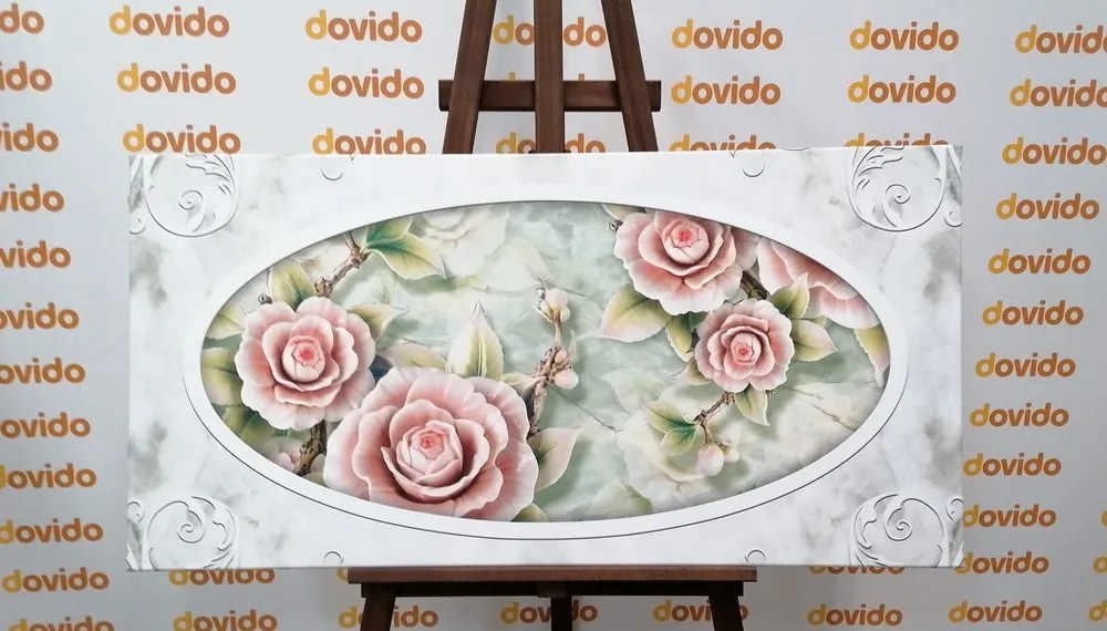 Stampa su tela – Rose di pietra