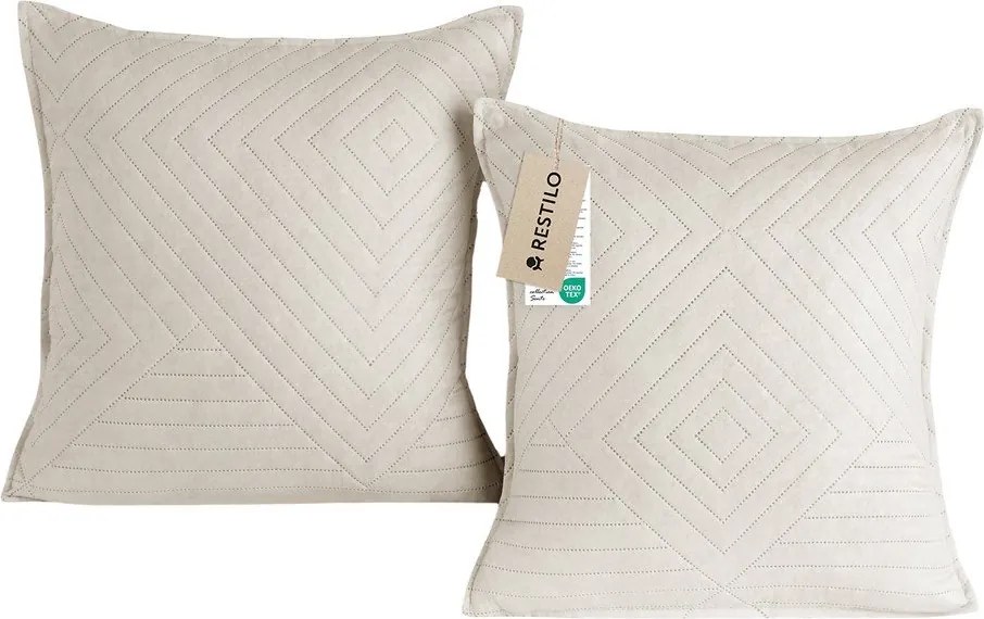 Federe decorative in set in microfibra 2 pz 45x45 cm Softa – Restilo