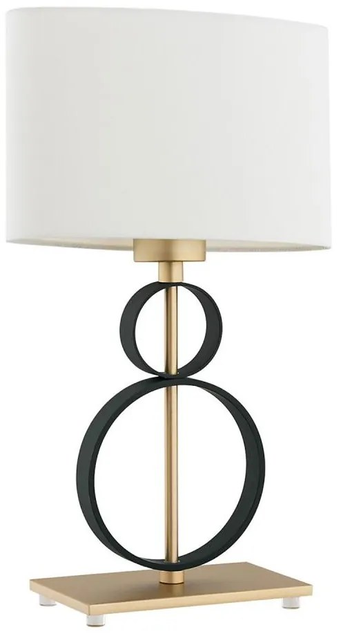 Argon 8373 - Lampada da tavolo PERSEO 1xE27/15W/230V 42 cm crema/nero