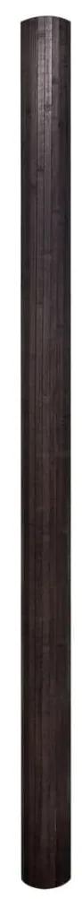 Pannello divisore per la stanza bambù marrone scuro 250x165 cm