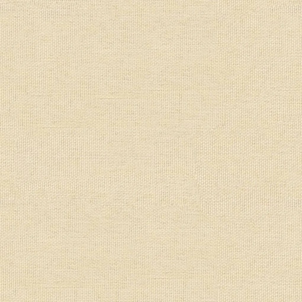 Poggiapiedi crema 60x60x36 cm in tessuto e similpelle