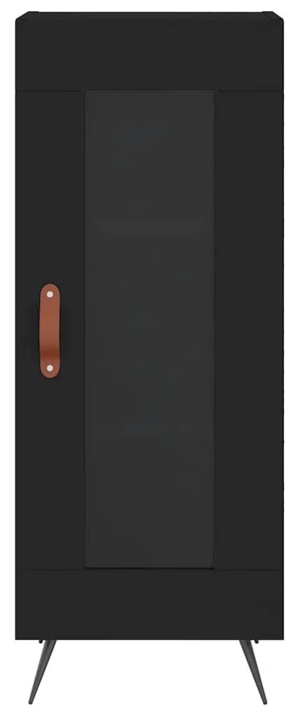Credenza nero 34,5x34x90 cm in legno multistrato