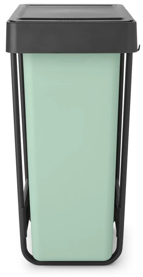 Bidone in plastica da incasso per raccolta differenziata in grigio scuro menta 60 l Sort&Go - Brabantia