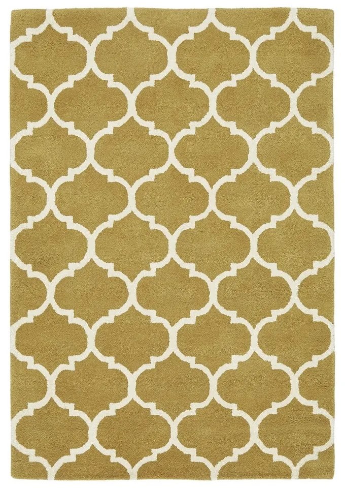 Tappeto in lana giallo ocra tessuto a mano 160x230 cm Albany - Asiatic Carpets
