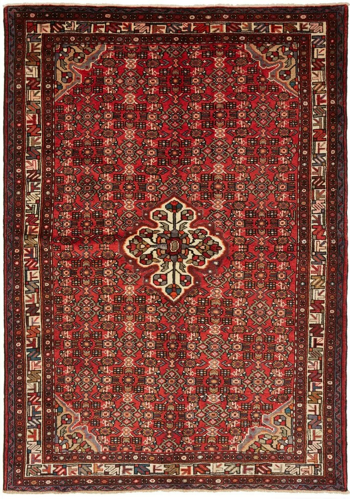 Hamedan Tappeto 230 x 160 (Iran) Annodato A Mano