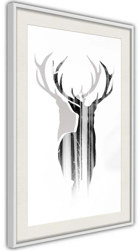 Poster  Guardian of the Forest  Cornice Quadri Cornice nera, Larghezza x Altezza Home decor 30x45