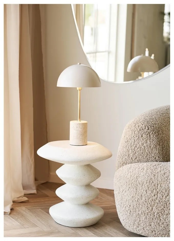 Tavolino rotondo in pietra ø 36 cm Blackburn – House Nordic