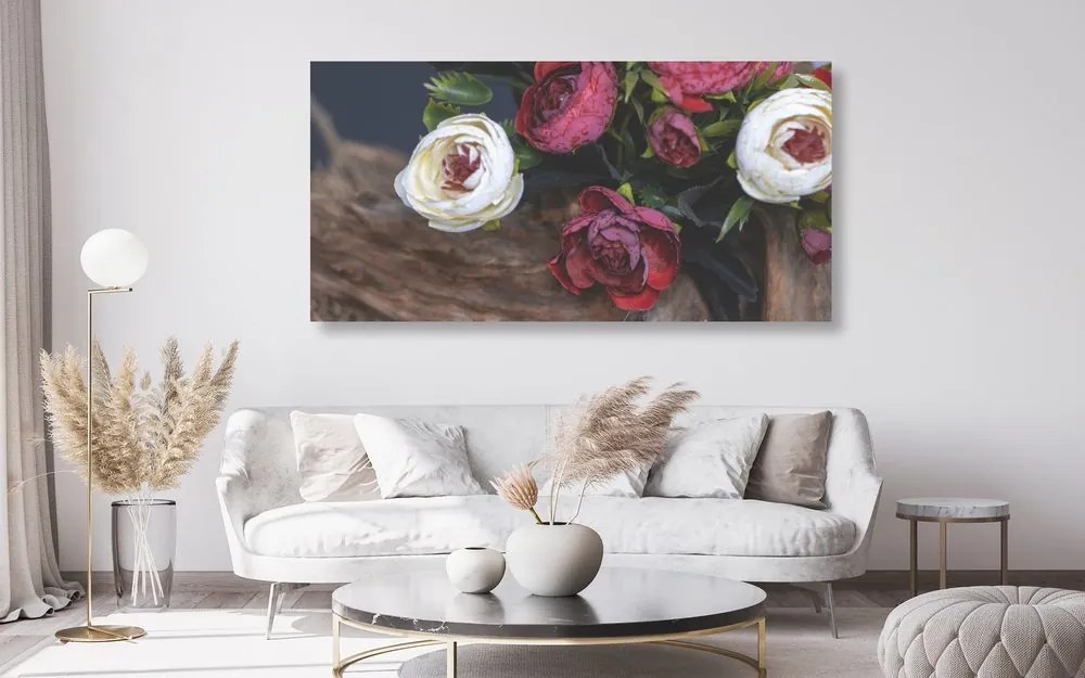 Quadro su tela – Vendemmia floreale