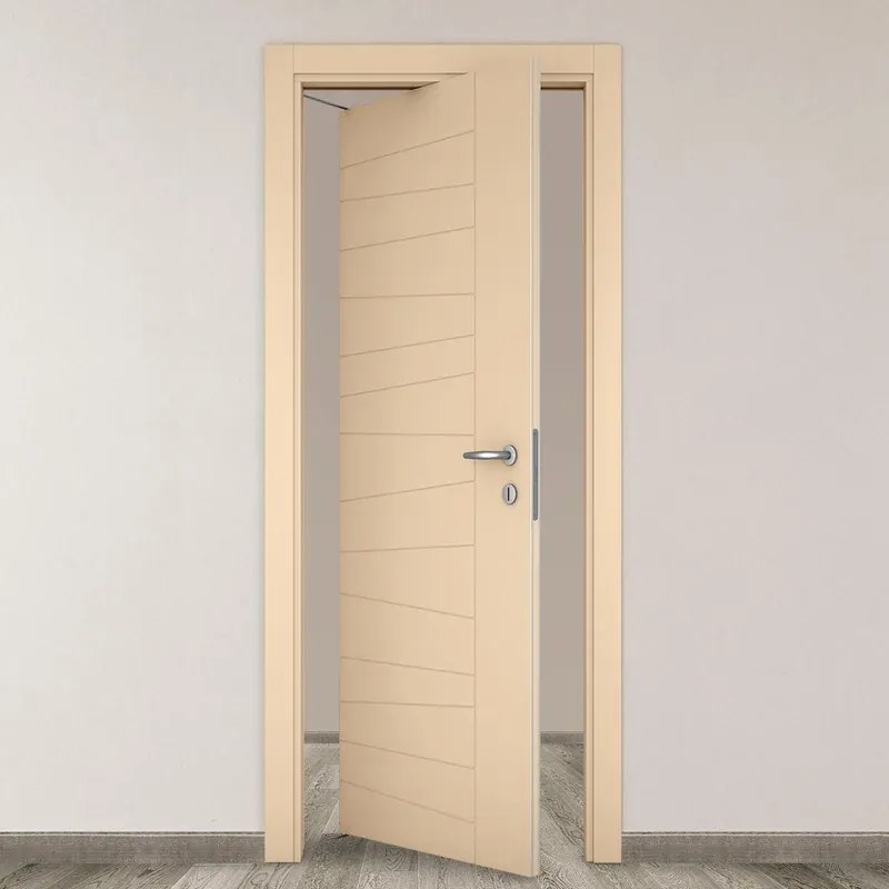 Porta tamburata rototraslante Madera beige L 70 x H 210 cm sinistra