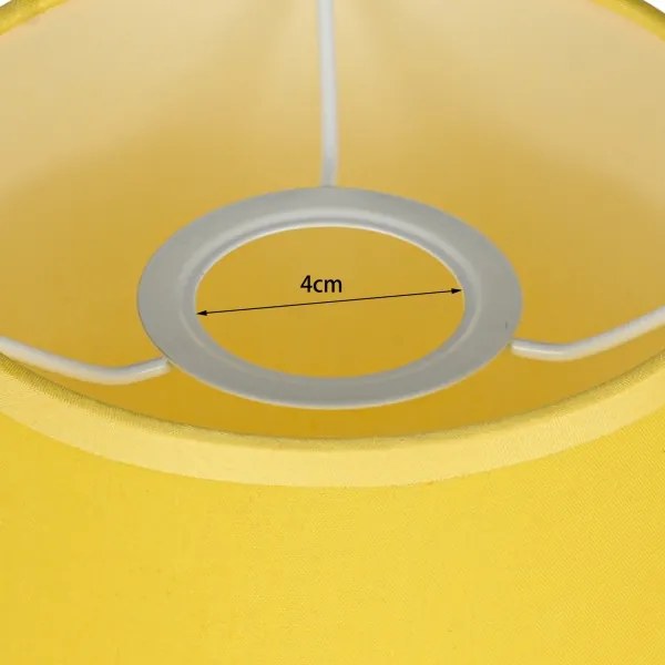 Brilagi - Paralume universale NUBILA E27 15,5x14 cm giallo