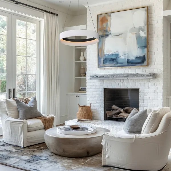 Lampadario LED a sospensione con filo ORBITA LED/52W/230V bianco/nero