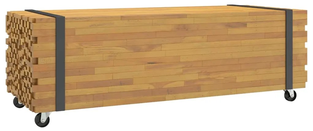 Tavolino da salotto 110x45x35 cm in legno massello di teak