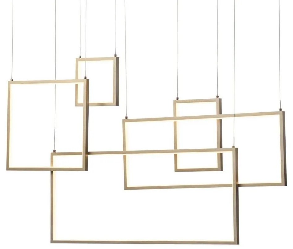 Redo 01-2317 - Lampadario dimmerabile a LED su cavo PLANA LED/80W/230V oro