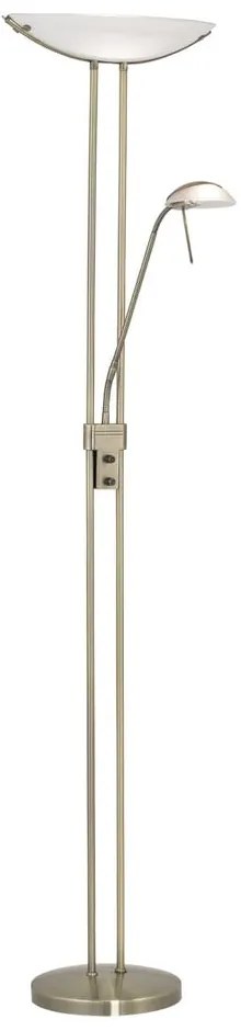 Lampada da terra color bronzo con paralume in vetro (altezza totale 180 cm) BAYA – EGLO