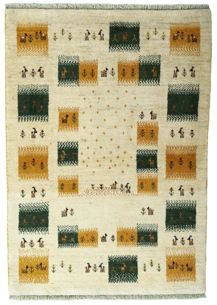 Gabbeh Tappeto persiano 150x110 Beige (Iran) Annodato A Mano