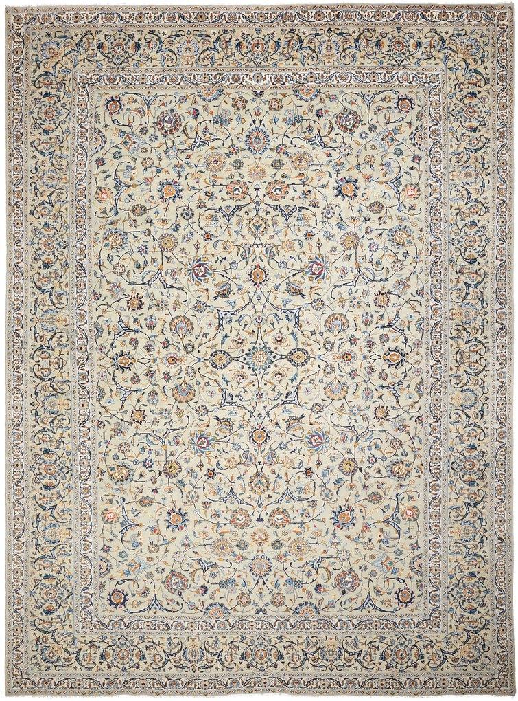 Kashan Tappeto persiano 300x410 Beige (Iran) Annodato A Mano