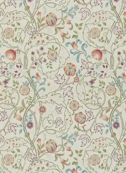 Morris & Co. Tapete Mary Isobel - Rose/ Artichoke