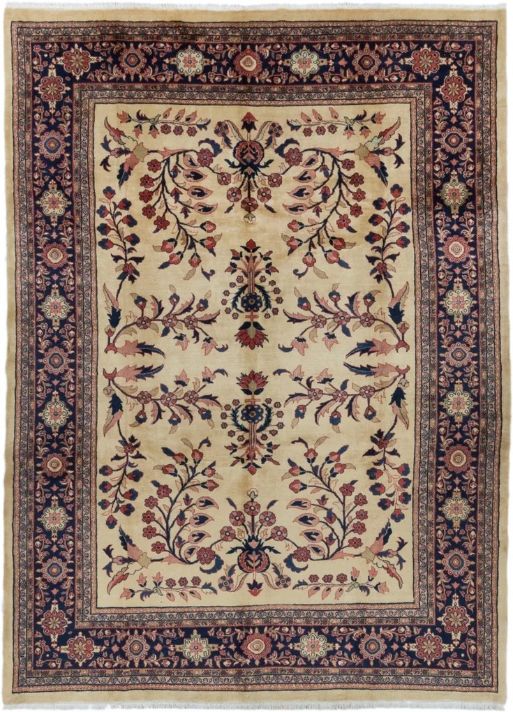 Sarouk Tappeto 370 x 270 (Iran) Annodato A Mano