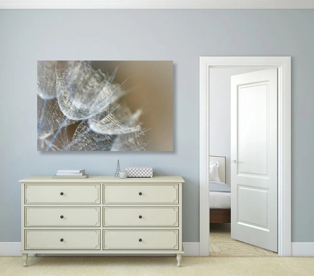 Quadro su tela – Macro soffione su sfondo