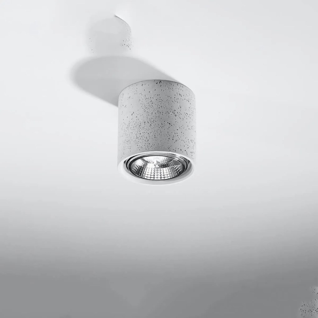 Lampada da soffitto CULLO in Cemento con base GU10