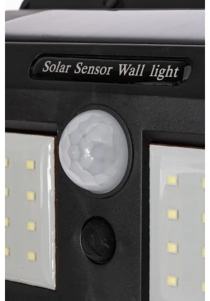Lampada da parete solare a LED con sensore, LED da 1,2 W, 3,7 V, 1200 mAh, IP54