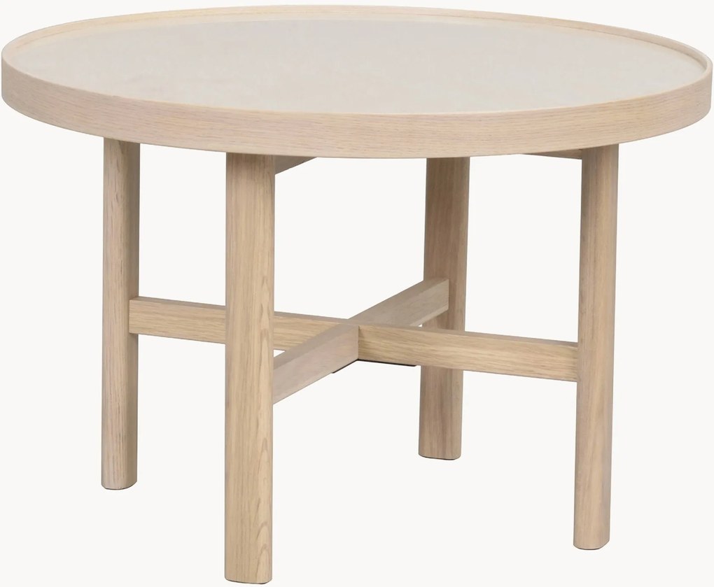Tavolino da caffè rotondo in legno di quercia Marsden, Ø 60 cm