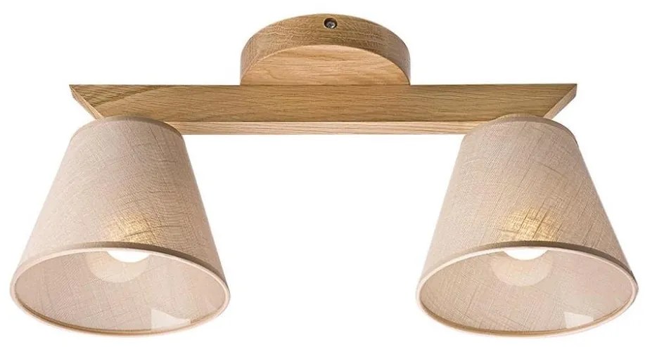 Lampadario ANTONIO 2xE14/40W/230V rovere a soffitto