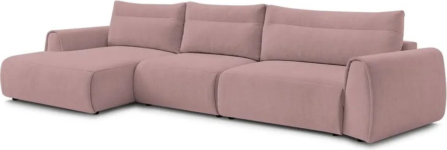 Divano angolare in rosa chiaro Aden – Bobochic Paris