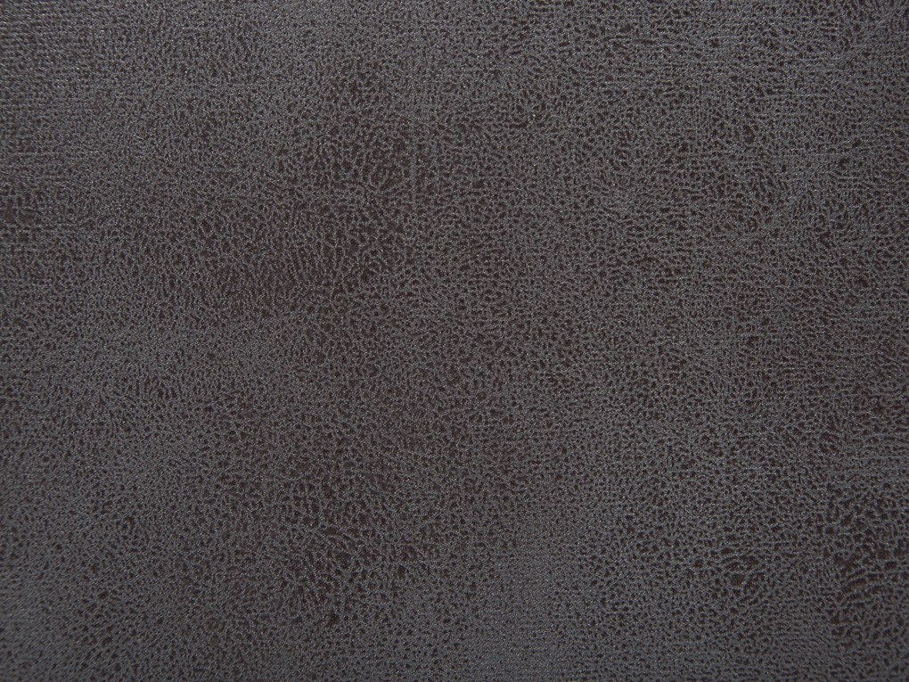 Pouf in tessuto similpelle grigio scuro ELEPHANT Beliani