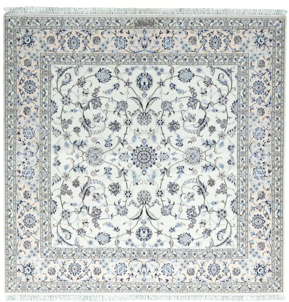 Nain Tappeto persiano 210 x 200 Beige (Iran) Annodato A Mano