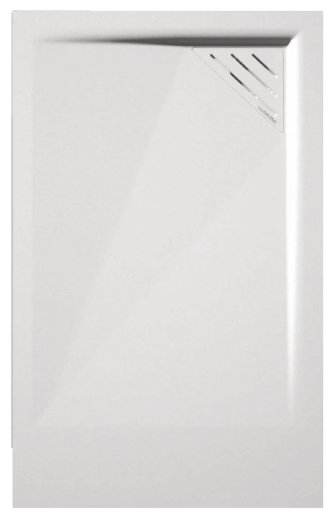 Piatto Doccia 70x80 Effetto Pietra Con Scarico a Destra Duplach "Mio" Bianco